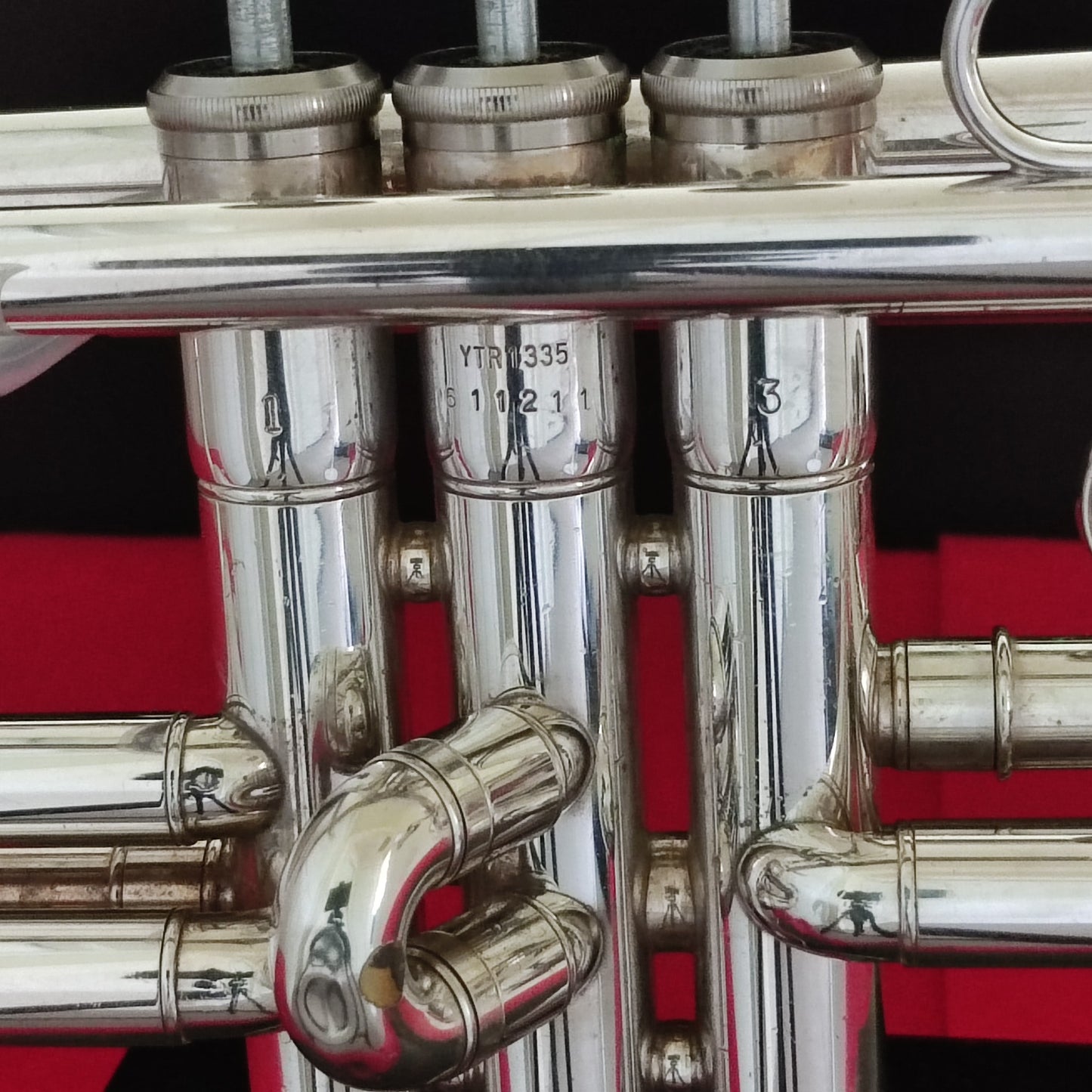 YAMAHA Trumpet YTR-1335S Silver With Signs of Wear