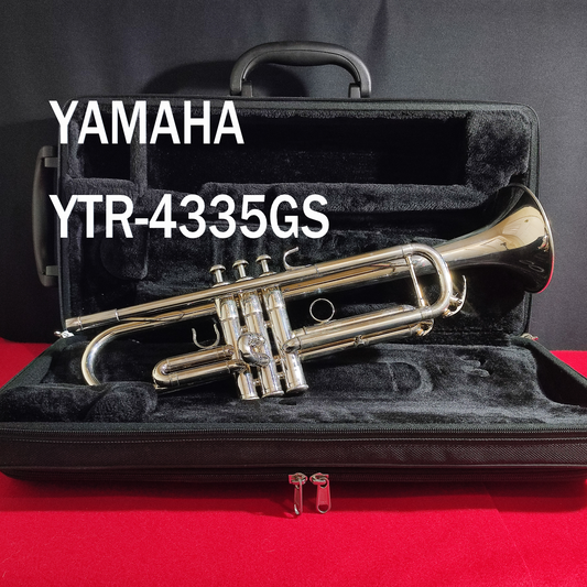 YAMAHA Trumpet YTR-4335GS Silver With Mouthpiece and Case